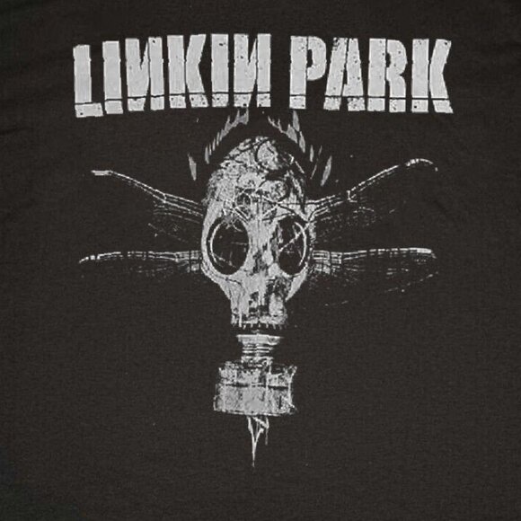 Linkin Park T-Shirt Gas Mask Rock Band 140 - Picture 2 of 5